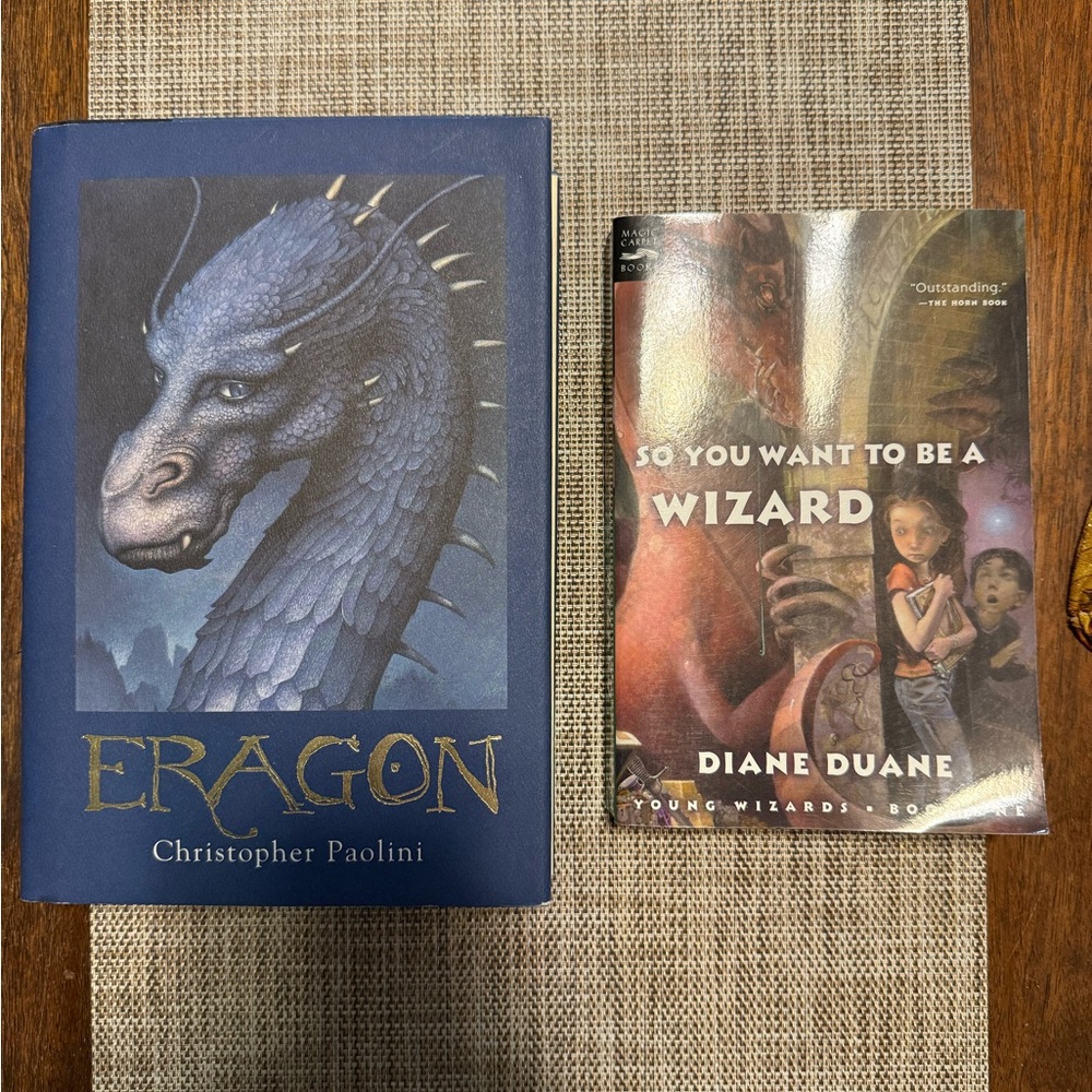 Eragon and So You Want to Be a Wizard Books